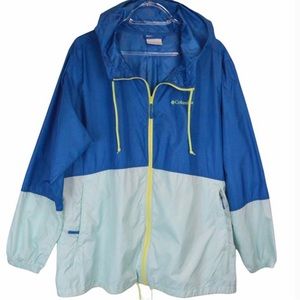 EUC- Columbia ‘Flash Forward’ Color Block Hooded Wind She’ll